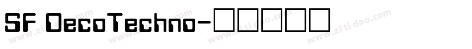 SF DecoTechno字体转换